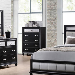 Barzini 5-drawer Rectangular Chest Black - 200895
