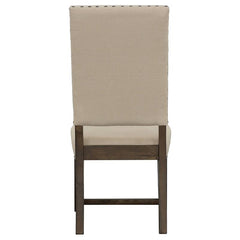 Twain Upholstered Side Chairs Beige (Set of 2) - 109143