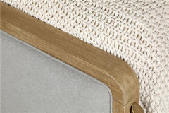 Arini Upholstered Queen Panel Bed Sand Wash and Grey - 224301Q
