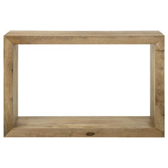 Benton Rectangular Solid Wood Sofa Console Table Natural - 704839