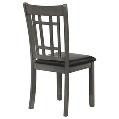 Lavon Padded Dining Side Chairs Medium Grey and Black (Set of 2) - 108212