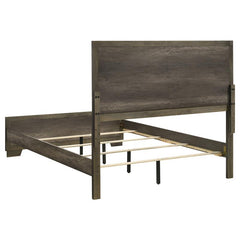 Janine Wood Eastern King Panel Bed Grey - 223551KE