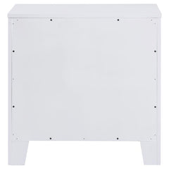 Anastasia 2-drawer Nightstand Pearl White - 224752