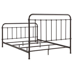 Livingston Metal Queen Open Frame Bed Dark Bronze - 300399Q