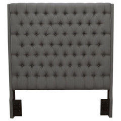 Camille Upholstered California King Panel Headboard Grey - 300621KWB1