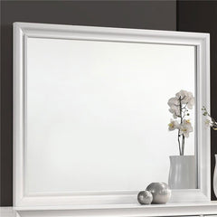 Barzini Rectangle Dresser Mirror White - 205894