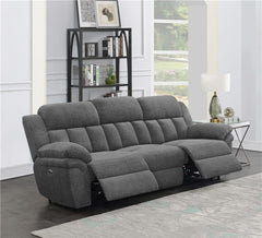 Bahrain Upholstered Power Sofa Charcoal - 609541P