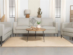 Tilly Upholstered Track Arm Sofa Oatmeal - 509901