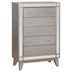 Leighton 5-piece Twin Bedroom Set Metallic Mercury - 204921T-S5