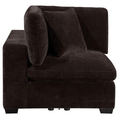 Lakeview Upholstered Corner Chair Dark Chocolate - 551465