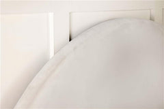 June Upholstered Queen or Full Panel Headboard Ivory - 315926QF