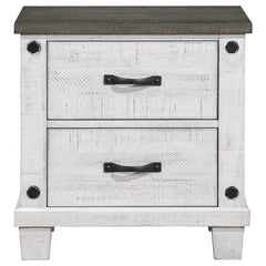 Lilith 4-piece Queen Bedroom Set Distressed White - 224471Q-S4