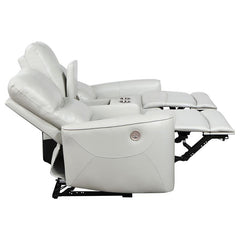 Greenfield 3-piece Power Reclining Sofa Set Ivory - 610261P-S3