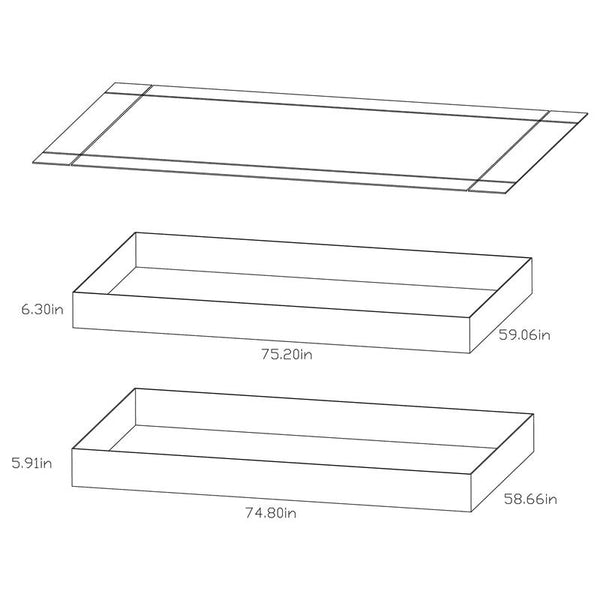 Morgan Metal Twin Over Full Bunk Bed Silver - 2258V