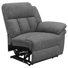 Bahrain Upholstered Motion Loveseat Charcoal - 609542