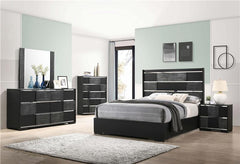 Blacktoft 2-drawer Nightstand Black - 207102