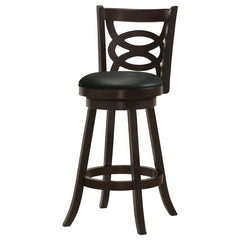 Calecita Swivel Bar Stools with Upholstered Seat Cappuccino (Set of 2) - 101930