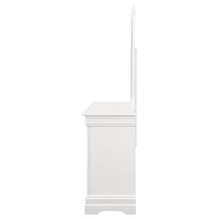 Louis Philippe 6-drawer Dresser with Mirror White - 204693M