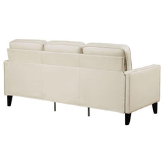 Jonah Upholstered Track Arm Sofa Ivory - 509651