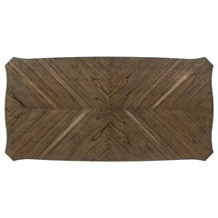 Ronnie Starburst Dining Table Nutmeg and Rustic Cream - 108051
