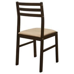 Bucknell 3-piece Dining Set with Drop Leaf Cappuccino and Tan - 130005