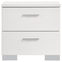 Felicity 5-piece Queen Bedroom Set White High Gloss - 203500Q-S5L