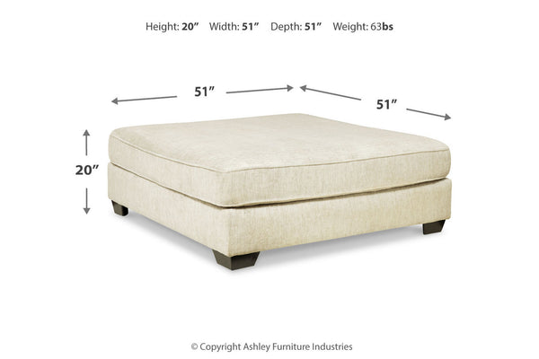 Rawcliffe Oversized Accent Ottoman - 1960408