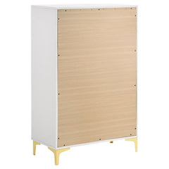 Kendall 5-piece California King Bedroom Set White - 224401KW-S5