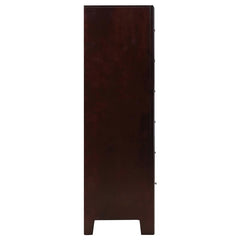 Phoenix 6-drawer Door Chest Deep Cappuccino - 200420