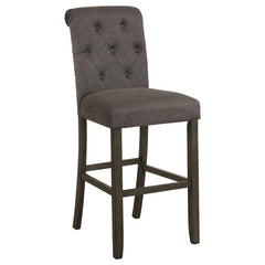 Balboa Tufted Back Bar Stools Grey and Rustic Brown (Set of 2) - 193179