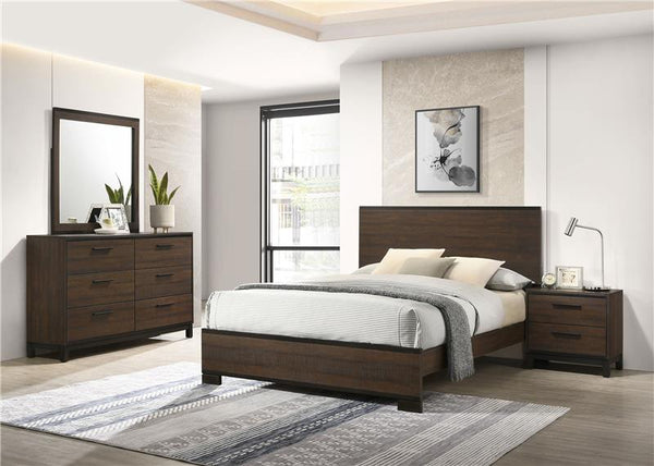 Edmonton 4-piece Eastern King Bedroom Set Rustic Tobacco - 204351KE-S4