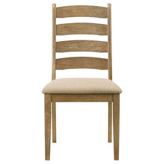 Danvers Ladder Back Dining Side Chair Brown Oak (Set of 2) - 109152