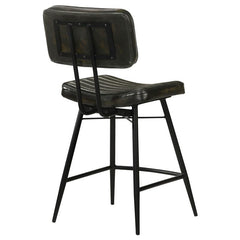 Partridge Upholstered Counter Height Stools with Footrest (Set of 2) - 110659