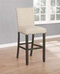 Ralland Upholstered Bar Stools with Nailhead Trim Beige (Set of 2) - 193139