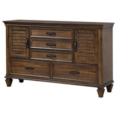 Franco 52-drawer Dresser Burnished Oak - 200973