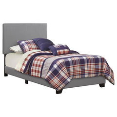 Dorian Upholstered Twin Panel Bed Grey - 300763T