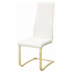 Montclair Side Chairs White and Rustic Brass (Set of 4) - 190512