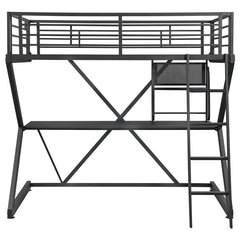 Parkview Full Workstation Loft Bed Black - 460092