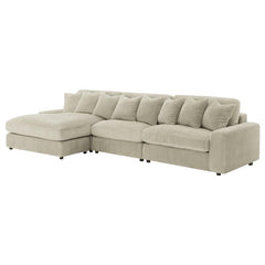 Blaine Upholstered Reversible Chaise Sectional Sofa Sand - 509899-SET