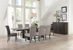 Calandra 9-piece Rectangular Dining Set with Extension Leaf Vintage Java - 192951-S9BG
