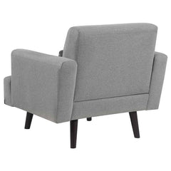 Blake Upholstered Track Arm Accent Chair Sharkskin Grey - 511123