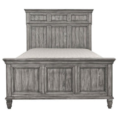 Avenue Wood Eastern King Panel Bed Weathered Grey - 224031KE