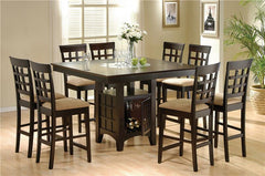 Gabriel Square Counter Height Dining Table Cappuccino - 100438