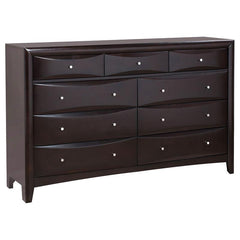 Phoenix 5-piece Eastern King Bedroom Set Cappuccino - 200409KE-S5