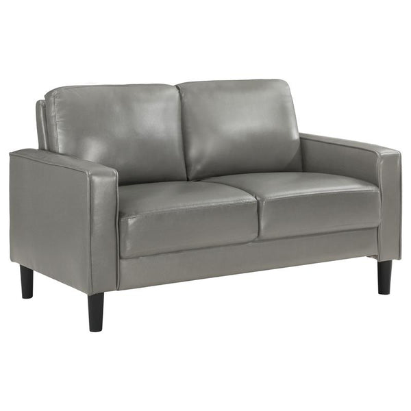 Ruth Upholstered Track Arm Loveseat Grey - 508366