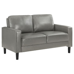 Ruth Upholstered Track Arm Loveseat Grey - 508366