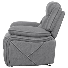 Higgins Upholstered Glider Recliner Chair Grey - 602263