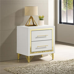 Lucia 2-drawer Nightstand White - 224732