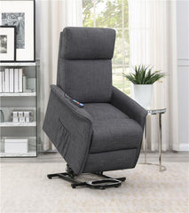 Herrera Upholstered Power Lift Massage Chair Charcoal - 609406P