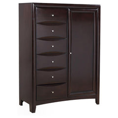 Phoenix 6-drawer Door Chest Deep Cappuccino - 200420
